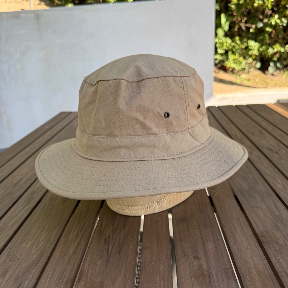 Filson Packer Hat Tan Khaki Cotton Made in USA Large 30161LE
